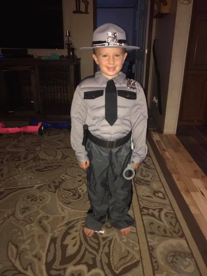 SC Boy Wears Trooper Halloween Costume to Honor His Father