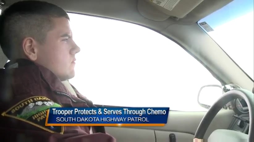 Video: South Dakota Trooper Works Highway While Taking Leukemia Treatments