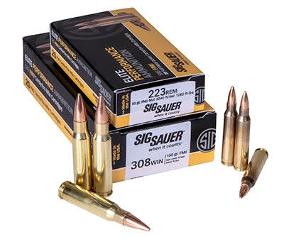 SIG Sauer Introduces 223 Rem and 308 Win SIG FMJ Rifle Ammunition