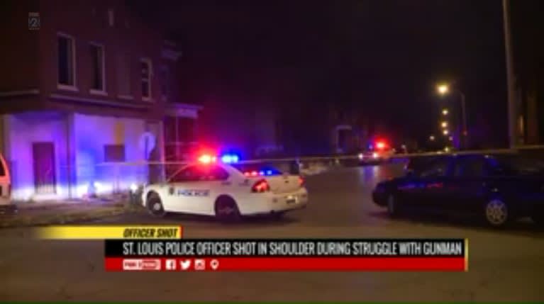 Video: Rookie St. Louis Officer Wounded in Shootout