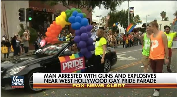 Video: Man Arrested Sunday in California with Weapons May Have Been Targeting Gay Pride Parade