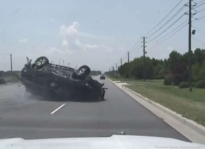 Video: South Carolina Pursuit Ends With Driver Ejected From SUV