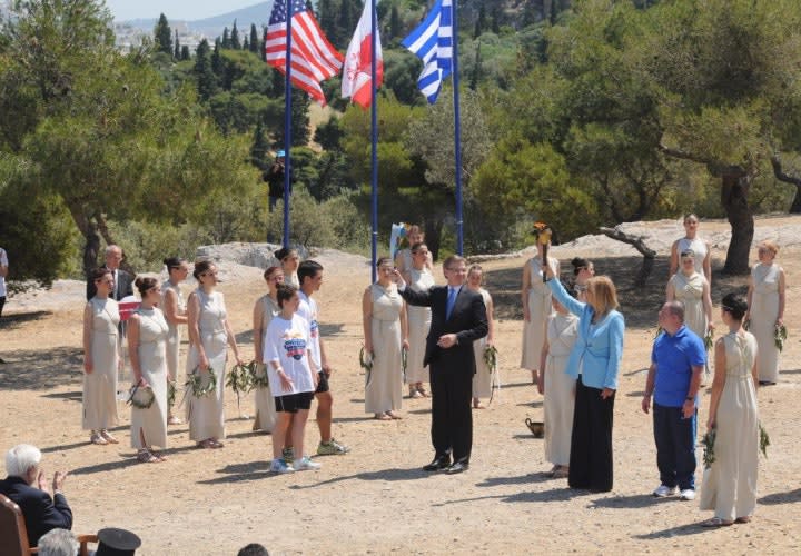 Special Olympics Flame of Hope Ignited in Athens, Greece