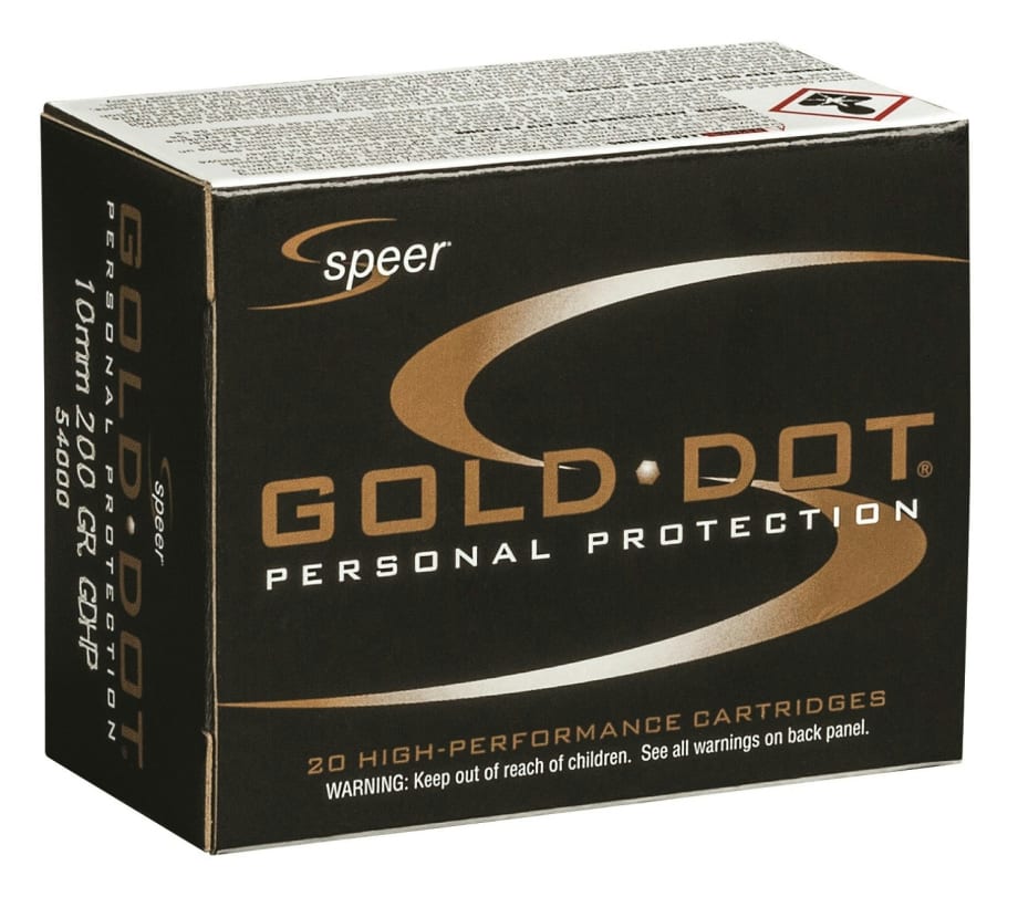 Speer Releases Gold Dot 10mm Auto Personal Defense Load