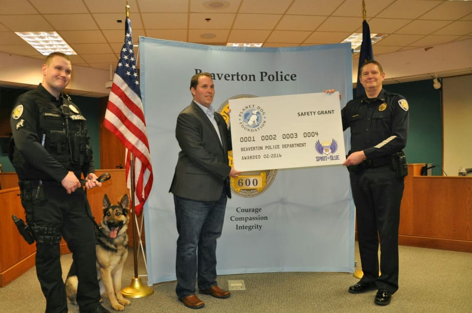 Oregon Department Receives K-9 Safety Grant from the Spirit of Blue Foundation