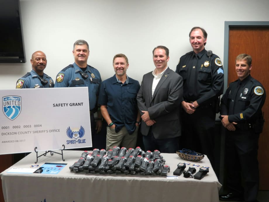 Craig Morgan, Spirit of Blue Foundation Present Safety Equipment Grant to TN Sheriff's Office