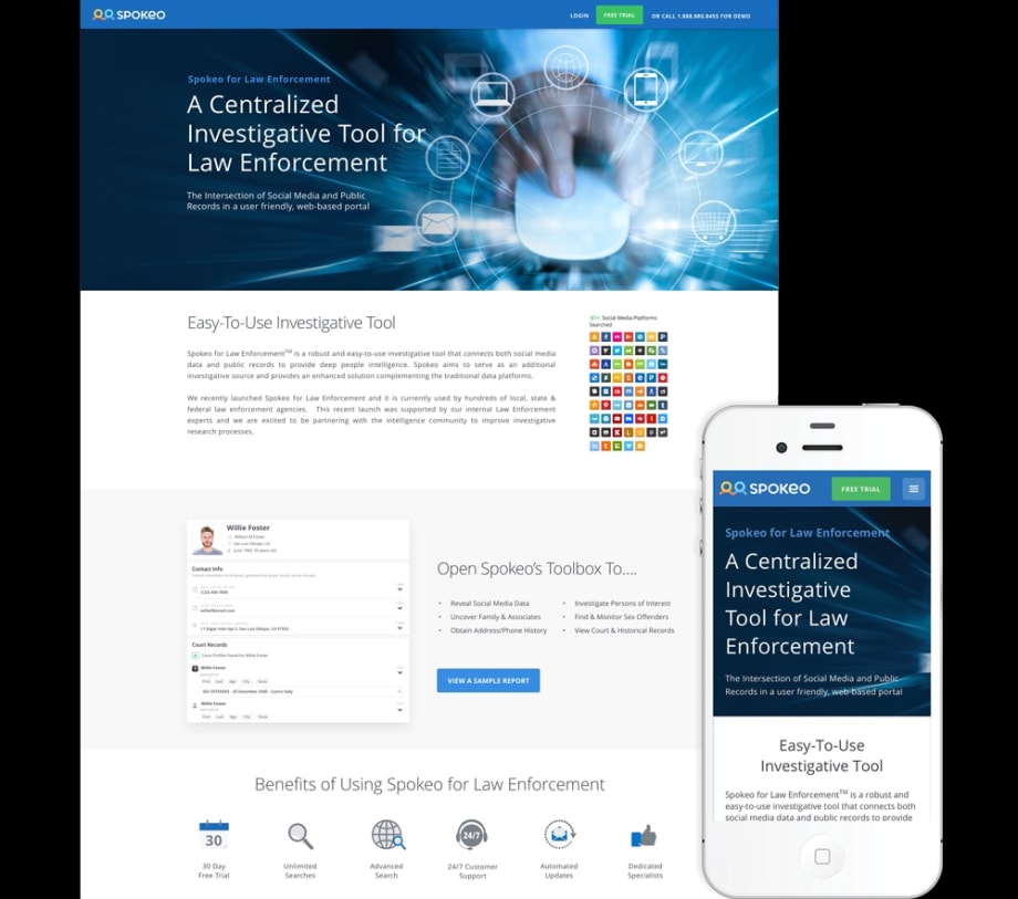 Spokeo for Law Enforcement