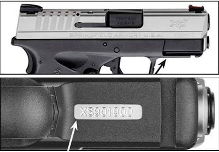 Springfield Recalls XD-S Pistol