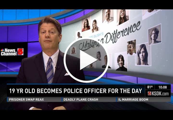 Video: St. Louis Teen Becomes Police Officer for a Day