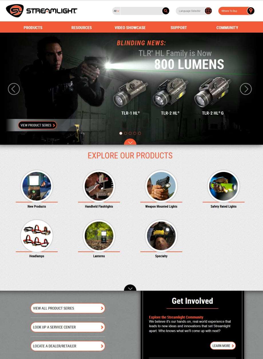 Streamlight Unveils Newly Upgraded Website
