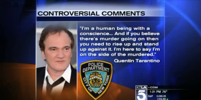 Video: Los Angeles, Philly Police Unions Join Boycott of Tarantino Films