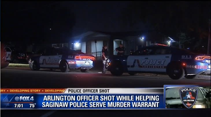 Video: Texas Officer Shot Serving Murder Warrant