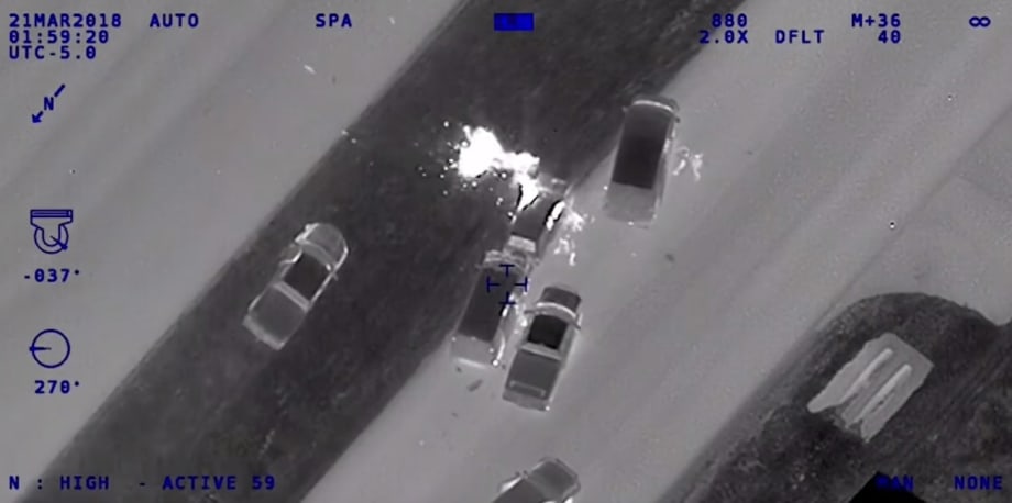 Texas DPS Releases Aerial Video of Pursuit that Ended in Gunfight, Explosion