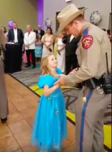 Video: Texas Troopers Dance with Daughters to Raise Awareness of Cancer