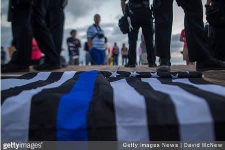 LA Police Unions Decry Use of "Thin Blue Line" Symbols by Hate Groups