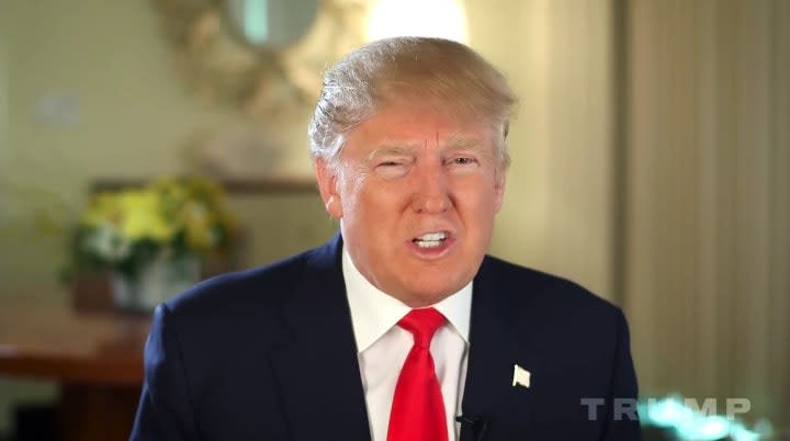 Trump Releases Video Praising Police for Doing "Fantastic Job"