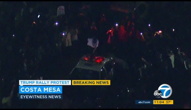 Video: 20 Arrested in California After Anti-Trump Protest Turns Violent