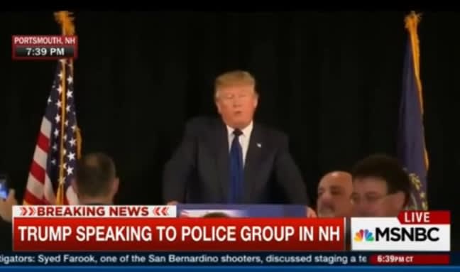 Video: Trump Says Cop Killers Will Get Death Penalty If He Wins