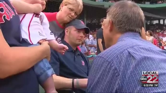 Vermont Trooper with Brain Cancer Honored at Fenway Park