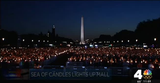 Video: More Than 20,000 Attend Police Week Candlelight Vigil on National Mall