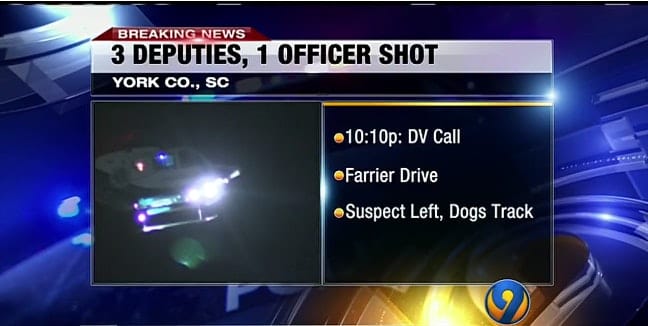 Video: 4 SC Officers Shot at Domestic Violence Call, 2 Helicoptered to Hospital
