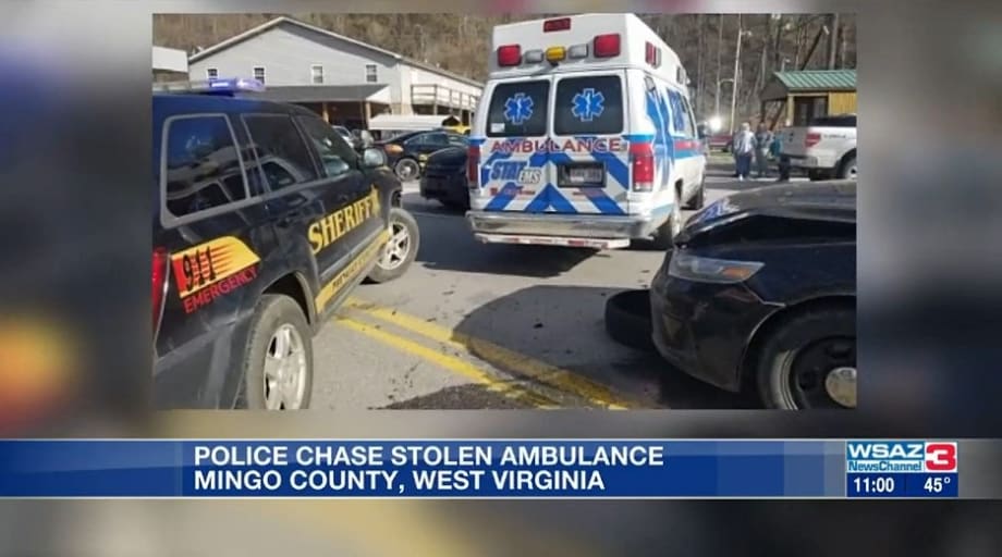 3 WV Deputies Injured, Their Vehicles Damaged in Pursuit of Stolen Ambulance
