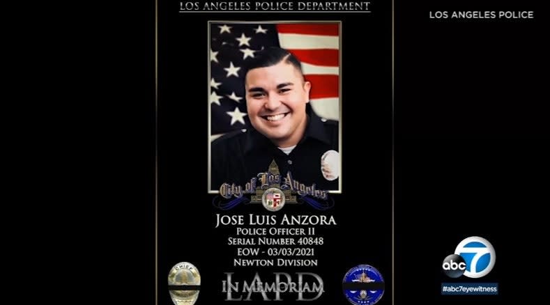 LAPD Officer Dies Days After Being Hit by Vehicle