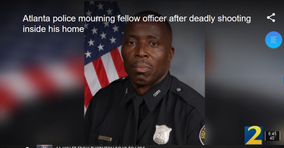 Veteran Atlanta Officer Shot and Killed—Wife Faces Murder Charge