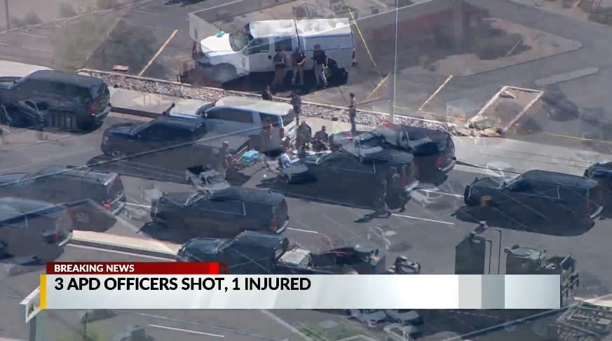 3 NM Officers Shot, One Critically Wounded During Robbery Response