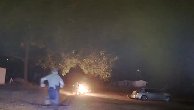 Man Bursts into Flames After Being Tased by Arkansas Trooper