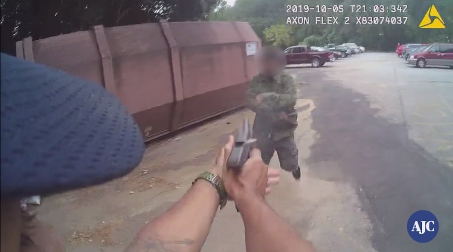 Video: Georgia Officer Shoots Man Lunging at Him with Machete