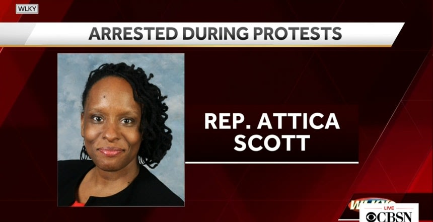 KY Legislator who Authored No-Knock Warrant Bill Arrested in Louisville Riot, Police Say She Tried to Burn Library