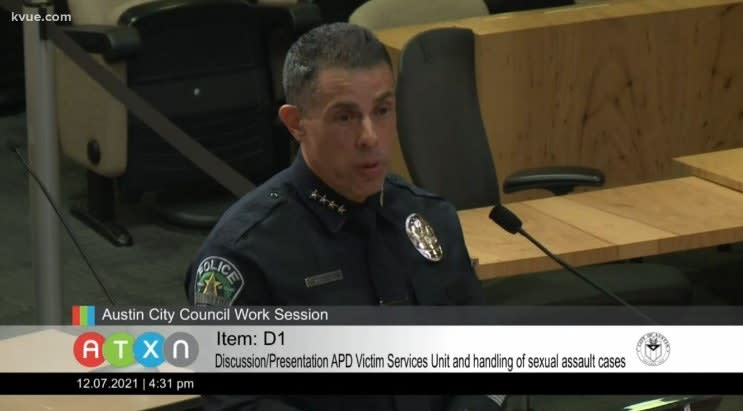 Austin Chief Tells City Council About Changes in How Agency Handles Sexual Assault Cases