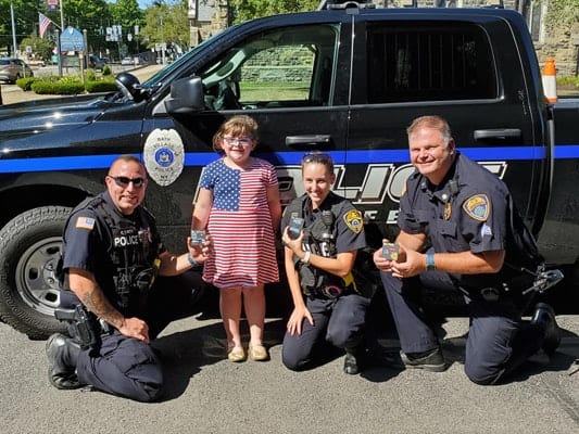 6-Year-Old Girl Delivers Gifts to Rural NY Police Department