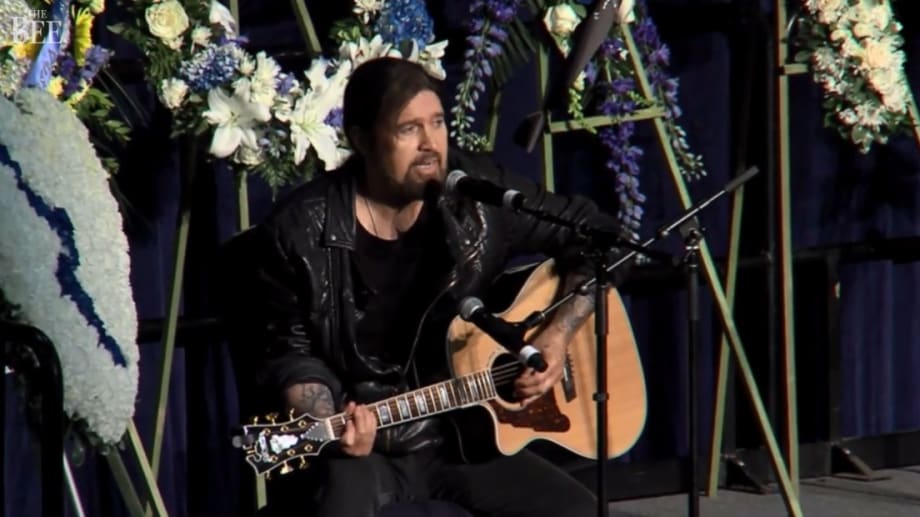 Country Star Billy Ray Cyrus Performs Song at Funeral of Fallen California Officer