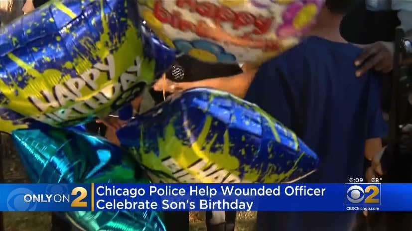 Chicago Police Hold Birthday Party for Wounded Officer's Son