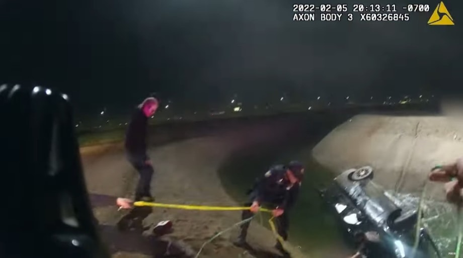 Phoenix Officer and His Wife Help Rescue Family from Canal