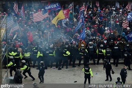 Angry Trump Supporters Breach Police Barricades, Swarm into Capitol Wreaking Havoc