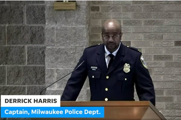 Milwaukee Captain Says at Officer's Funeral Service: "Care for Each Other"