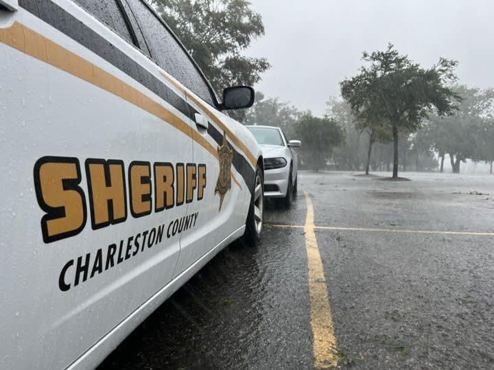 Deputies sheltered in place in advance of the hurricane’s possible arrival in Charleston County.[|CREDIT|]PHOTO: Charleston County Sheriff’s Office