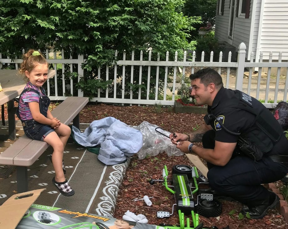 Massachusetts Officer Helps Replace Girl's Stolen Toy Car