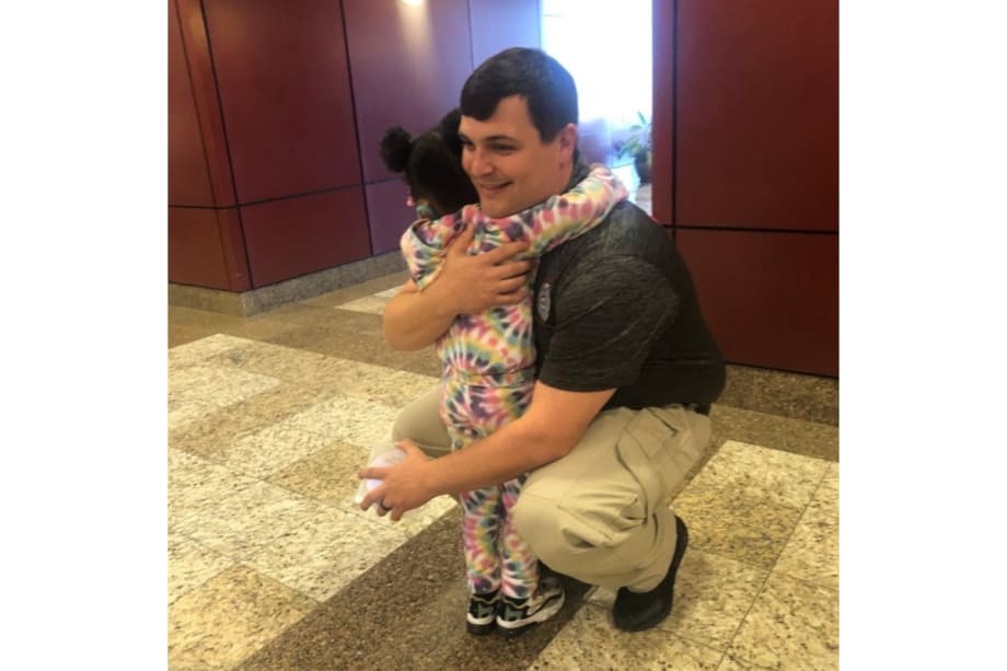 SC Officer Gets Surprise Visit from Toddler He Saved in 2019