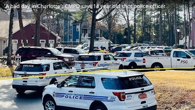 Charlotte Officer Shot Responding to Car Burglary, 14-Year-Old in Custody