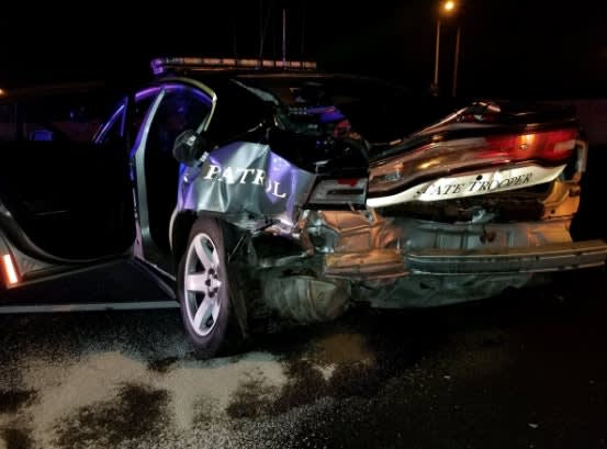 Colorado Trooper Injured When Suspected DUI Driver Crashes into Squad Car