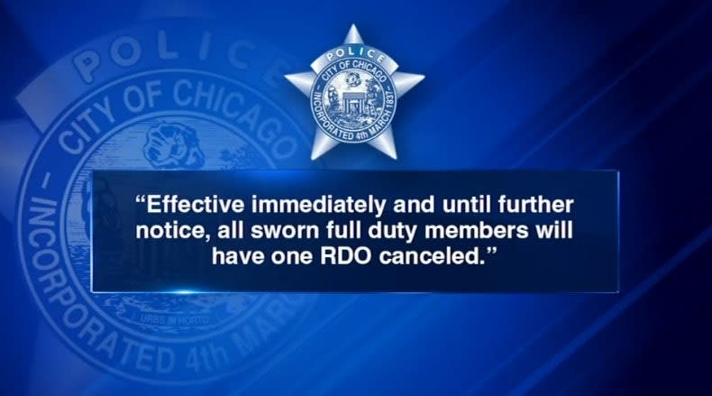 Chicago PD Limits Regular Days Off Until Further Notice