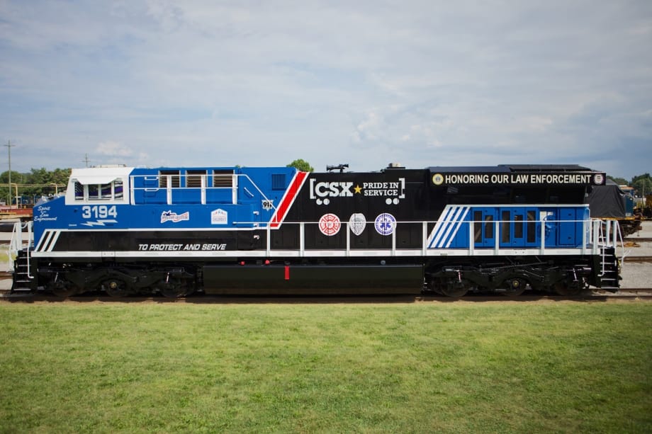 CSX Transportation Unveils Locomotive Honoring Law Enforcement