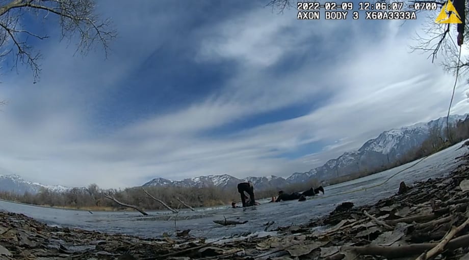 Utah First Responders Rescue Teen from Frozen Pond