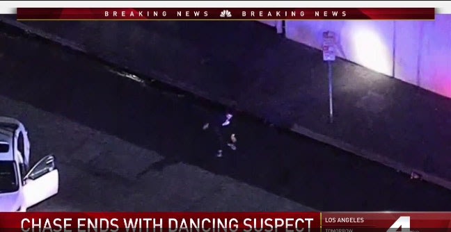Video: CA Pursuit Ends with Suspect Dancing