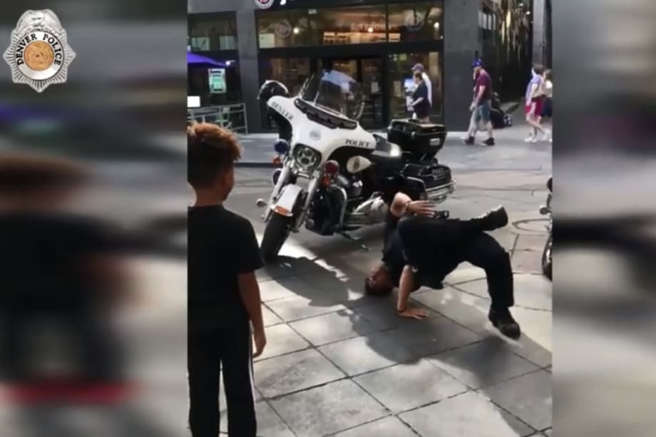 Video: Denver Officer Gets Into Epic Break-Dance Battle with Young Boy