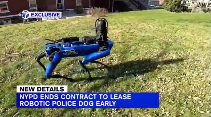NYPD Ends Test of Robot Police Dog